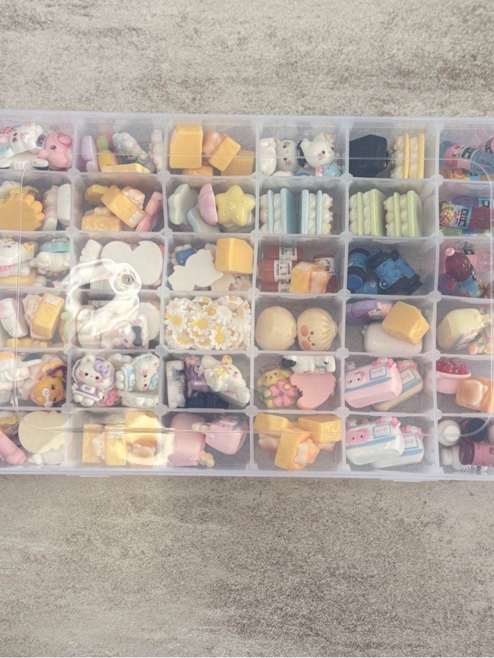 Multi-Compartment Clear Organizer Box with White Dividers - Clear/White